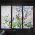 vitráže v rezidenci v Lounech