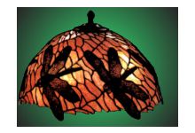 Vitráže, Tiffany technika, lampy, obrazy, restaurování - SKLOart - Jitka a Richard Kantovi - Tiffany lampa L5